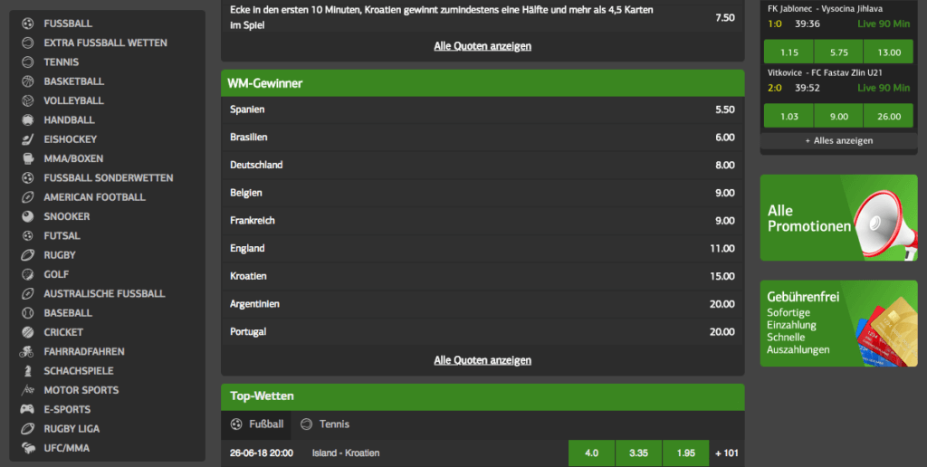 LSbet Wettangebot
